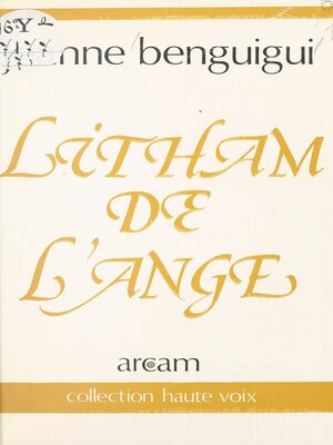cover image of Litham de l'ange